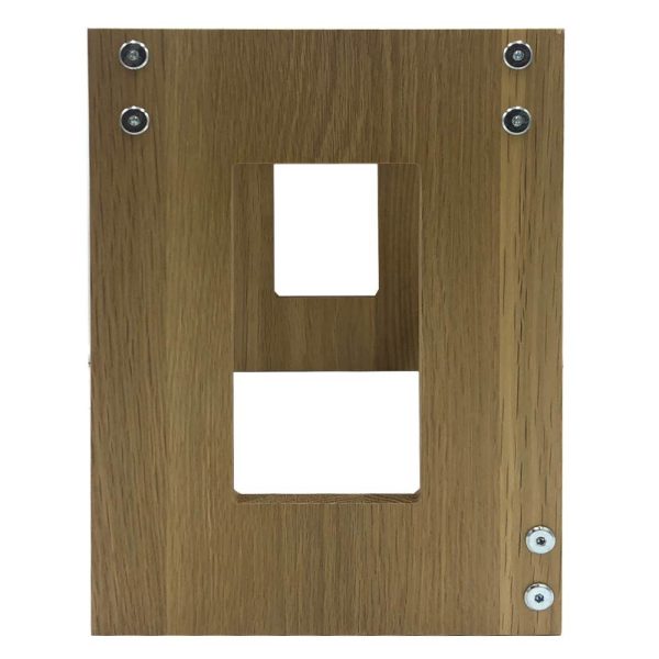 Oak Beverage Display Stand 443x234x320 side view Oak Beverage Display Stand 443x234x320 side view