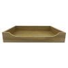 Oak Curved Drop Front Tray 423x333x70 front view