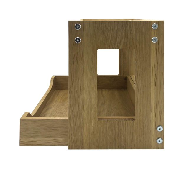 oak beverage station 448x336x320 side view oak beverage station 448x336x320 side view