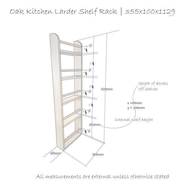 Oak-Kitchen-larder-Shelf-Rack-355x100x1129-schematic Oak Kitchen larder Shelf Rack 350x100x1129 schematic