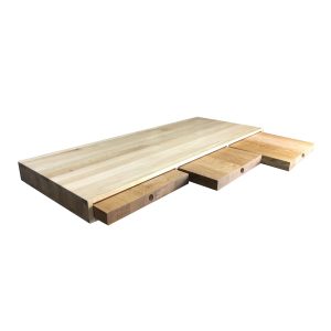 Oak triple chopping board unit 1018x412x68