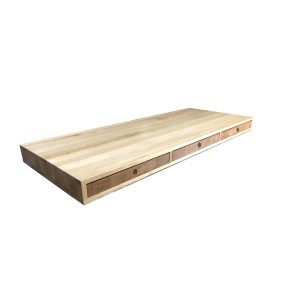 Oak triple chopping board unit 1018x412x68 Boards closed