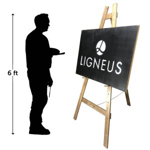 Artist Easle with silhouette scale