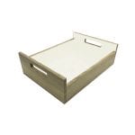 Burleigh Cream Colour Burst Oak Tray with Integrated Raised Handle 425x310x128