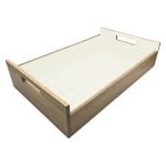 Burleigh Cream Colour Burst Oak Tray with Integrated Raised Handle 580x360x128