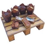 Pallet Riser with Muffins and Brownies