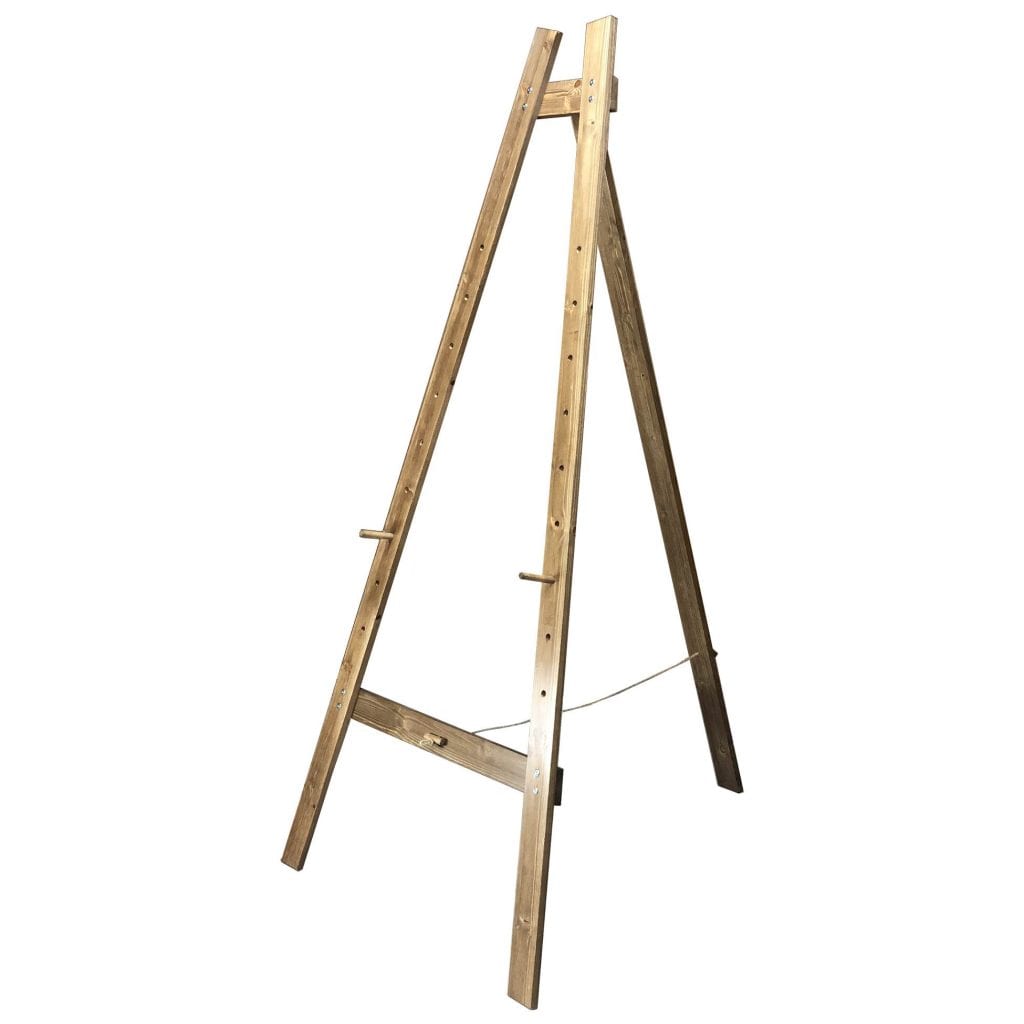 Rustic Brown 3-Tier Queue Divider Display Stand 1500x260x940