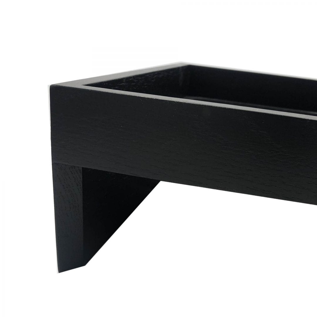 Black Oak Cake & Sandwich Tilted Riser 490x150x109 | Ligneus UK