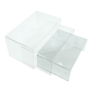 Clear Acrylic Square Riser 200x150x80 in set