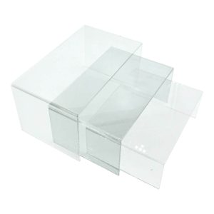 Clear Acrylic Square Riser 225x150x100 in set