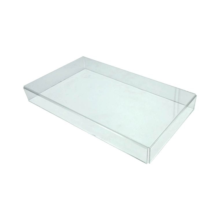 Clear Acrylic Tray 340x197x40 | Multi-functional Acrylic Riser | Ligneus UK