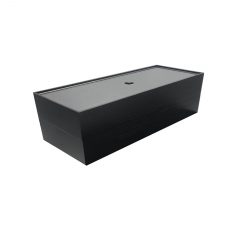 Plain Black Oak Stacker Box Riser with Clear Acrylic Lid 450x179x60