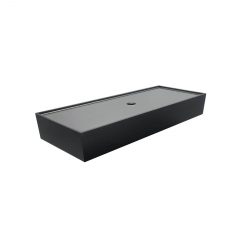 Plain Black Oak Stacker Box Riser 450x179x60 with acrylic lid