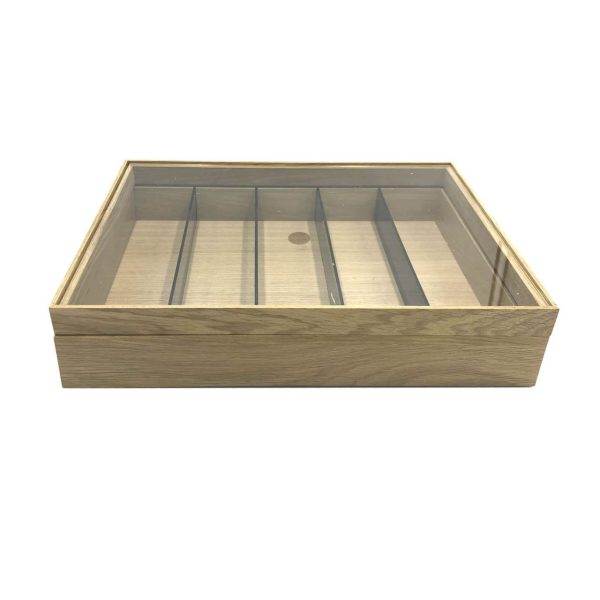 Wooden Box with Glass Top