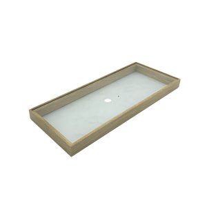 Plain Natural Oak Stacker Box Riser 450x179x30 with acrylic lid