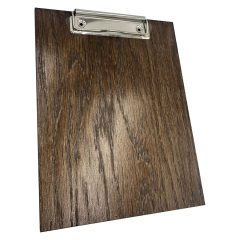 dark brown oak veneered clipboard
