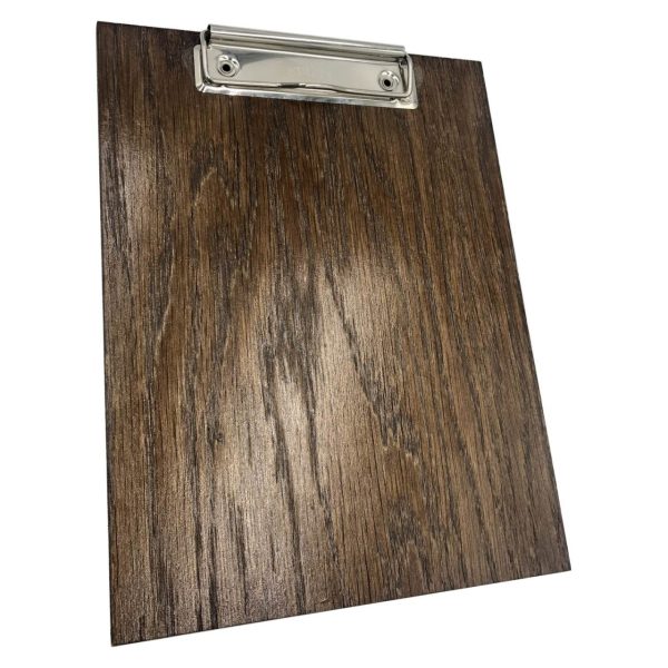 dark brown oak veneered clipboard dark brown oak veneered clipboard