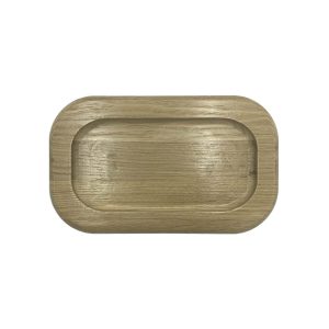 Oak rounded double coffee cup tray 25015018
