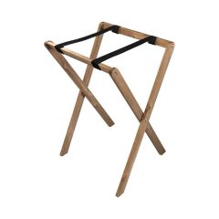 Rustic Brown Pine Folding Tray Stand 495x445x730