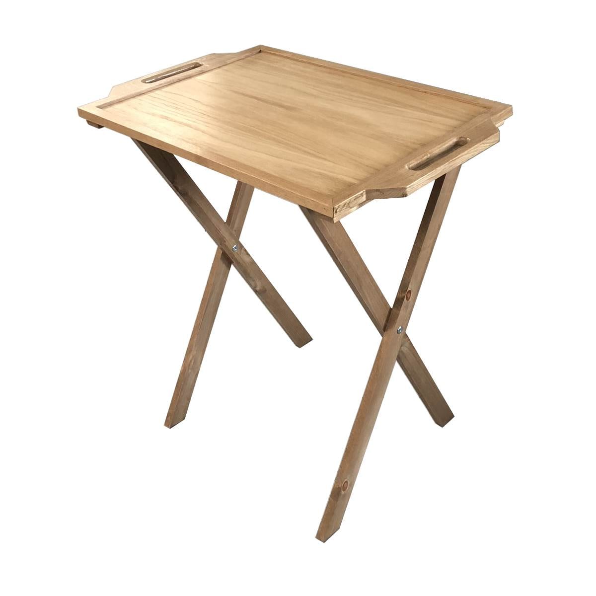 Casual Home 5-Piece Natural Foldable Tray Table 660-40 - The Home
