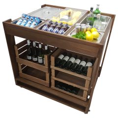 Mobile Buffet Servery Display Unit 1136x895x1110 in use
