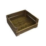 rustic drop front crate 370x370x165