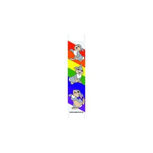 Rainbow Rabbit Nursery Dispenser Sign Fascia 585x120
