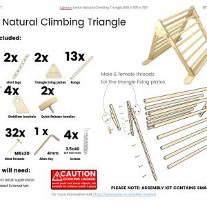 Junior natural triangle assembly instructions page 1 Junior natural triangle assembly instructions page 1
