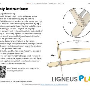 Junior natural triangle assembly instructions page 2 Junior natural triangle assembly instructions page 2
