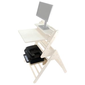Pikler accessory and printer Shelf Highlighted in senior Pikler Desk set