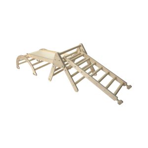 Nursery Ligneus Pikler Triangle Set with ladder up