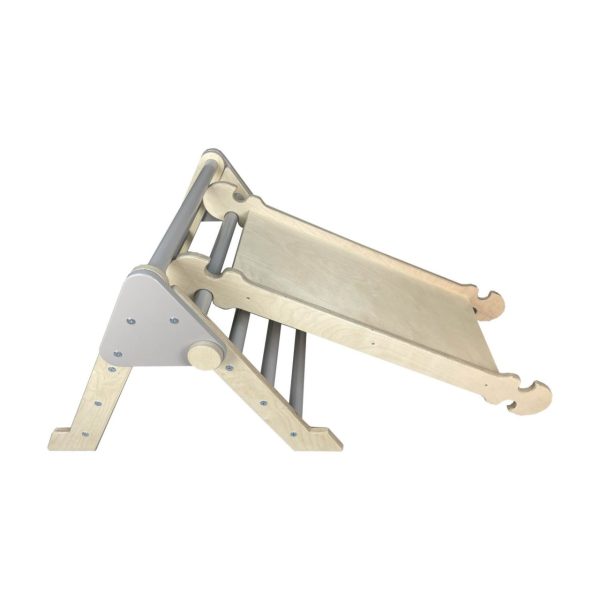 V2.0 Nursery Ligneus Pikler Triangle Gretton Grey and slide Nursery Ligneus Pikler Triangle Gretton Grey and slide