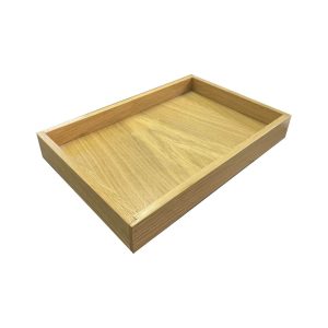 Oak Box with rebated base 320x220x40 finished in food grade lacquer