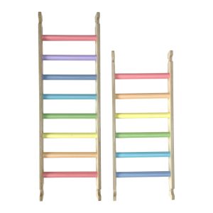Ligneus PLAY Pikler Climbing Ladders Pastel Rainbow