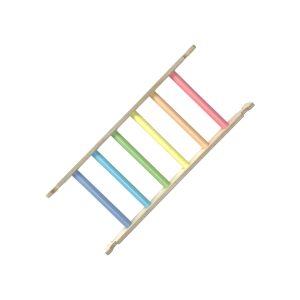 Nursery Ligneus PLAY Pikler Climbing Ladder Pastel Rainbow
