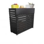 Black Painted pop up exhibition bar