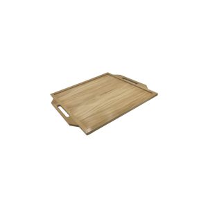 Small Oak Butler Tray with  handles 400 x 330 x36