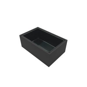 Black painted ply single crock housing with crock