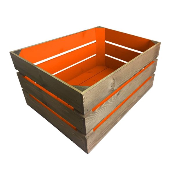 Orange Colour Burst Crate 500x370x250