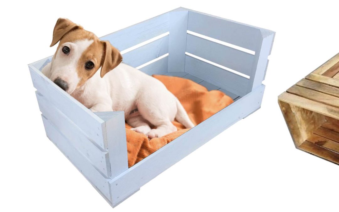 Apple crate dog bed sale