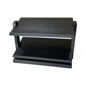 GN1/1 Black 2-Tier Wooden Buffet Display Stand 637x350x420