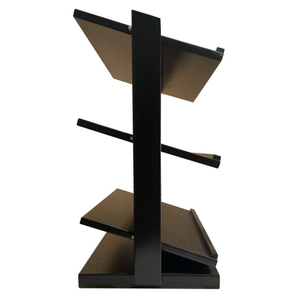GN1/1 Black 3-Tier Wooden Buffet Display Stand 637x350x660 side view GN1/1 Black 3-Tier Wooden Buffet Display Stand 637x350x660 side view
