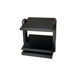 GN1/2 Black 2-Tier Wooden Buffet Display Stand 405x290x420