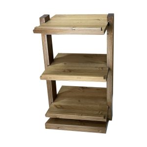 GN1/2 Rustic Brown 3-Tier Wooden Buffet Display Stand 405x290x660