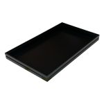 GN1/1 Black ribbed oak stacker box 530x325x40