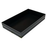 GN1/1 Black ribbed ribbed oak stacker box 530x325x80