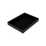 GN1/2 Black ribbed oak stacker box 325x264x40