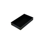 GN1/4 Black ribbed oak stacker box 265x162x40