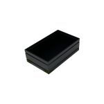 GN1/4 Black ribbed oak stacker box 265x162x80