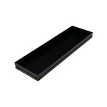 GN2/4 Black ribbed oak stacker box 530x162x40